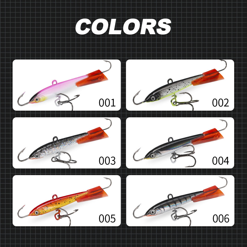 D1 Ice Fishing Balance Vibro-Lure 37/45/50mm Lateral Wobble Strong Fish-Attracting Sinking Artificial Hard Bait for Trout – Hard Lure – view 2