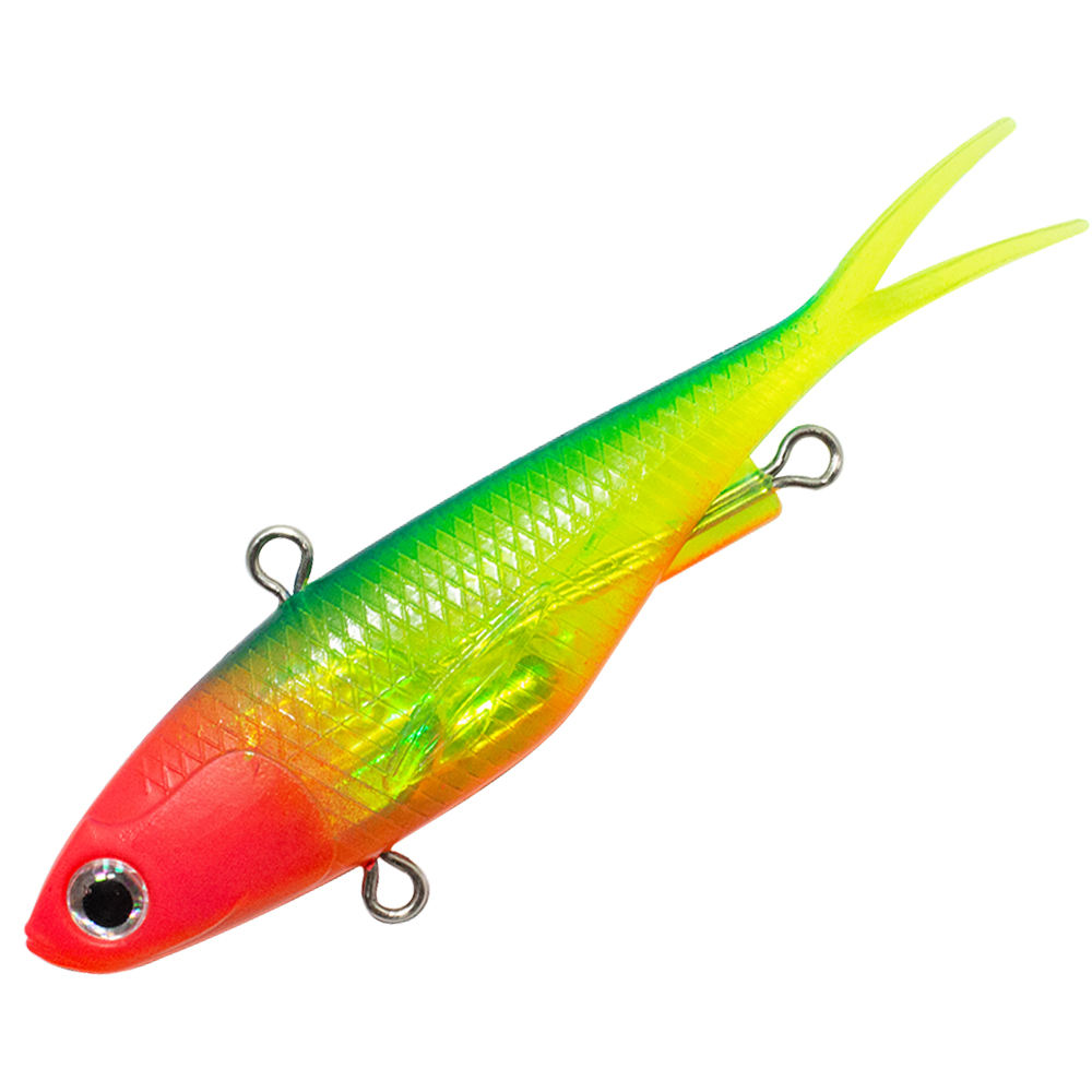 Cheery New Model 95mm 115mm Vibe Lure Fork Tail Artificial Soft Bait Fishing Lures Super Strength TPE Plastic Vibration Bass – Soft Lure – view 3
