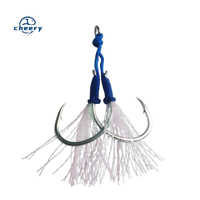 CHEERY Iron Double Hook Lure with Corrosion-Resistant and Strong Pulling Power for Sea & Boat Fishing – Fishhook – view 1