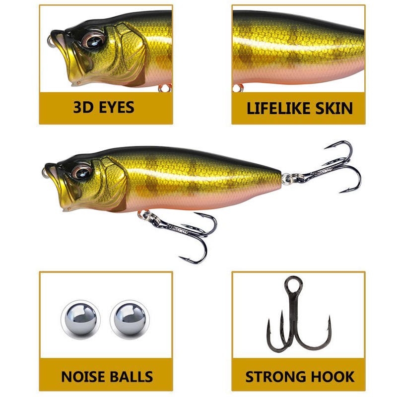 Cheery Stainless Steel Artificial Hard Bait Lure Surface System Water-Bounce Bionic Fish 85mm/13g Long-Range Saltwater Fish Carp – Hard Lure – view 2
