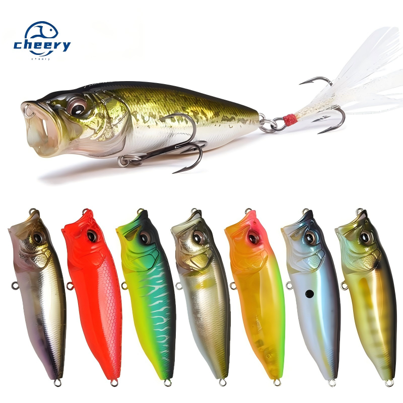 Cheery Stainless Steel Artificial Hard Bait Lure Surface System Water-Bounce Bionic Fish 85mm/13g Long-Range Saltwater Fish Carp – Hard Lure – view 1