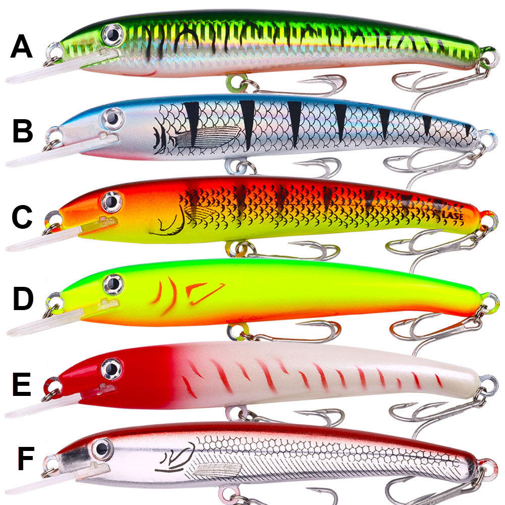 CHEERY Deep Diving Minnow Artificial Hard Bait Lure 30g/44g for Bass Sea Fishing Saltwater Fish Without Hooks ABS – Minnow – view 2