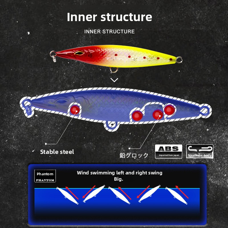 New Product Surface Lure Pencil Artificial Hard Bait Lure Wholesale – Hard Lure – view 4