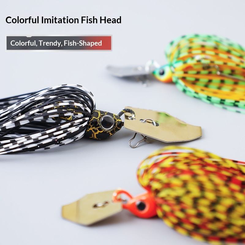 CHEERY Metal Sequin Jig Water-Blocking Board Whisker Lure Live Bait with Hooks 7g/9g/11g/18g/21g – Octopus Skirt – view 5