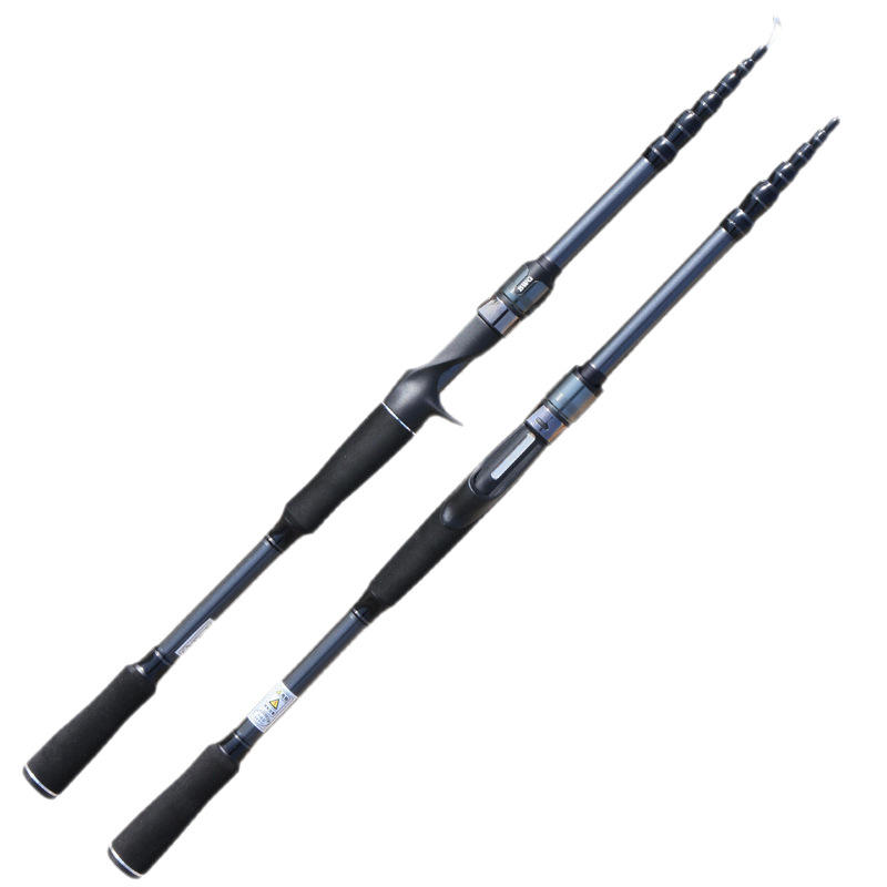 CHEERY Carbon Retractable Lure Rod Straight Handle Ultra Light Hard Medium Fast Action Bottom Fishing Carp Ocean Beach Rod – Fishing Rod – view 3