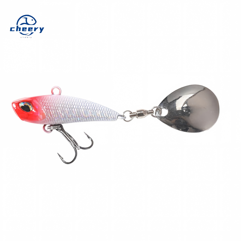 Cheery Rotating Sequins Metal Composite Artificial Hard Bait with Long-distance Casting Lure Hooks for All Swimming Layers Bass – Spoon & Spinner – view 1