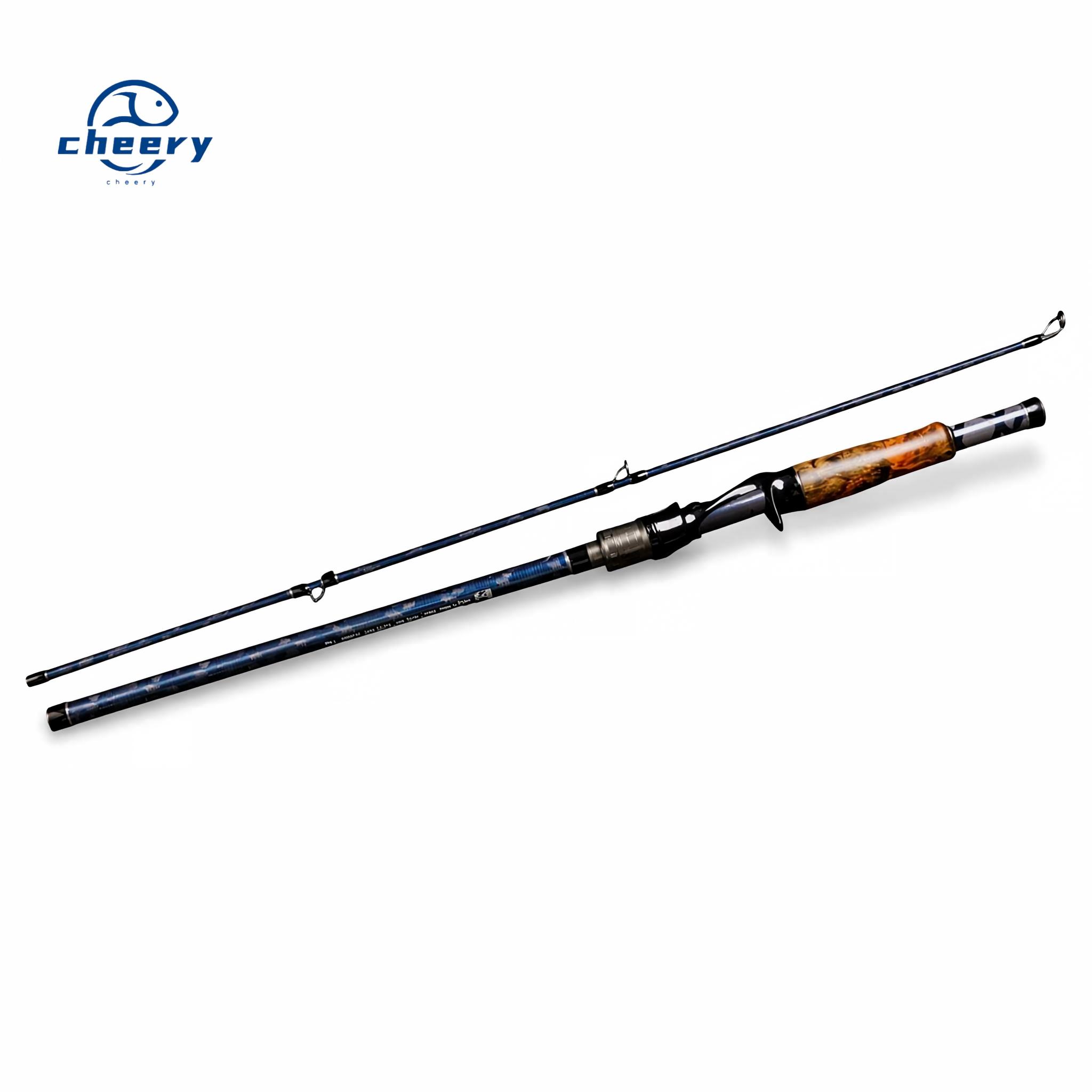 Cheery Devil Hunter Lei Qiang Second Gen Solid Wood Carbon Luya Fishing Rod XXH Black Fish Lure Drop Wheel Set 0.6kg – Fishing Rod – view 1