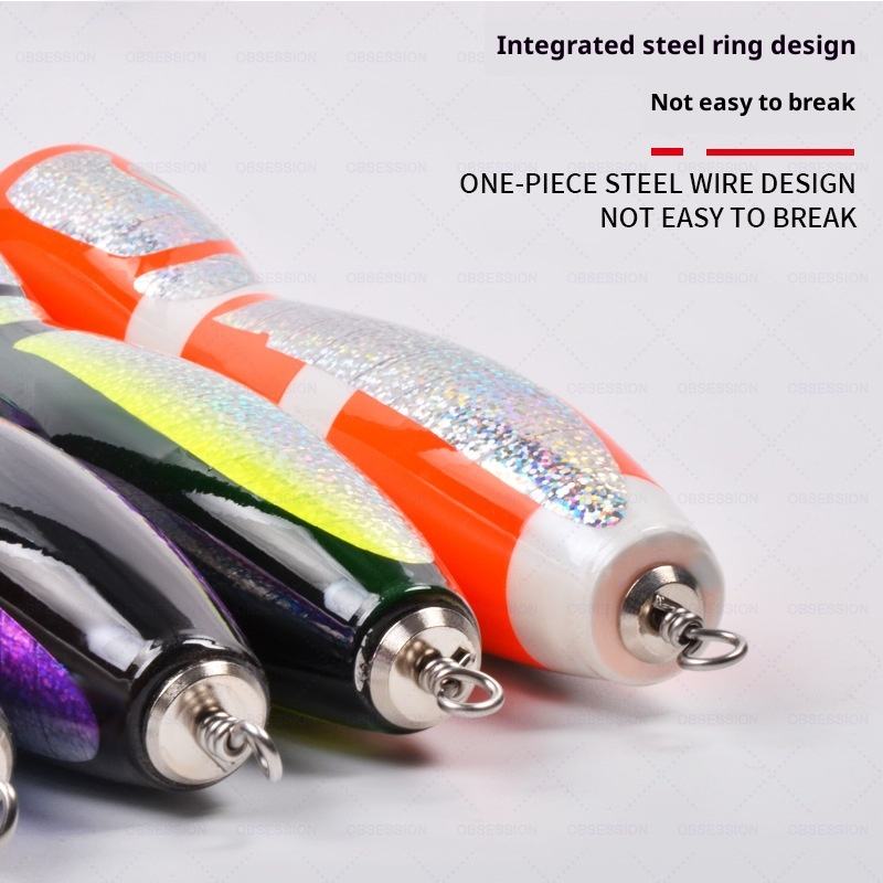 Cheery WD130 21.5cm/120g XX-367 Wood Popper Fishing Lure Sea Bass Pike Carp Saltwater Topwater Hard Wobbler Bait – Popper – view 2