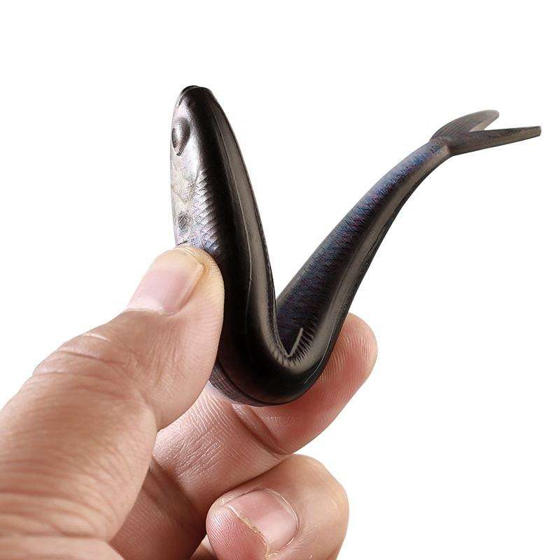 CHEERY 3D Printed Silicone Soft Swim Bait Fishing Lure for Zander Pike Bass Trout Bluegill & Snapper-Freshwater & Saltwater Use – Worms & Grubs – view 3