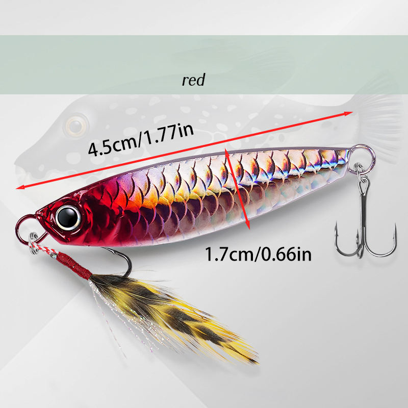 Cheery Hot Selling Silicone Fishing Baits Jig Lure Luminous Hard Slow Jigbait for River 7g-30g with Hooks – Metal Lure – view 2