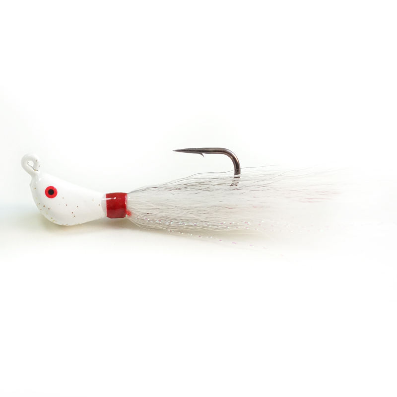 Cheery Hot Sale 10g 3/8oz Holographic Bucktail Jig Kit with Lead Sinker & Black Nickel Hook for Saltwater Fish Fishing Lure – Metal Lure – view 4