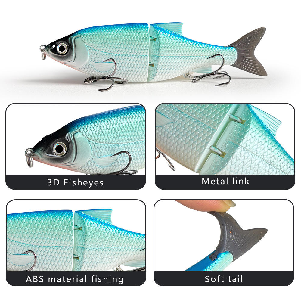 Cheery Lure Hot Selling Stainless Steel Artificial Hard Bait Sea Bass & Marlin 125cm/285g Multi-section Simulation Fishing Bait – Swimbait – view 2