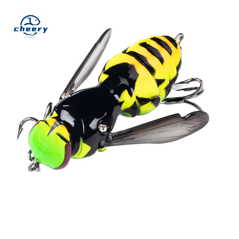 Cheery Floating Topwater Wasp Noise Popper Lure ABS Artificial Hard Bait for Black Bass Carp Topmouth Culter – Other Hard Lure – view 1