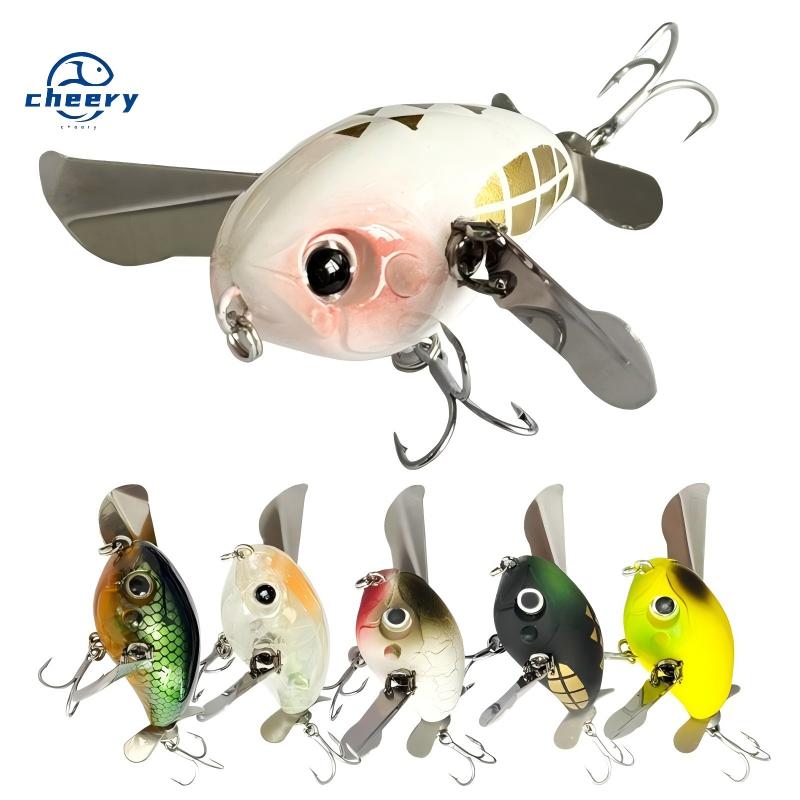 Cheery Micro Finesse Water Cicada Floating Surface Lure ABS Material 45mm/7g Bionic Fishing Bait for Bass – Crankbait – view 1