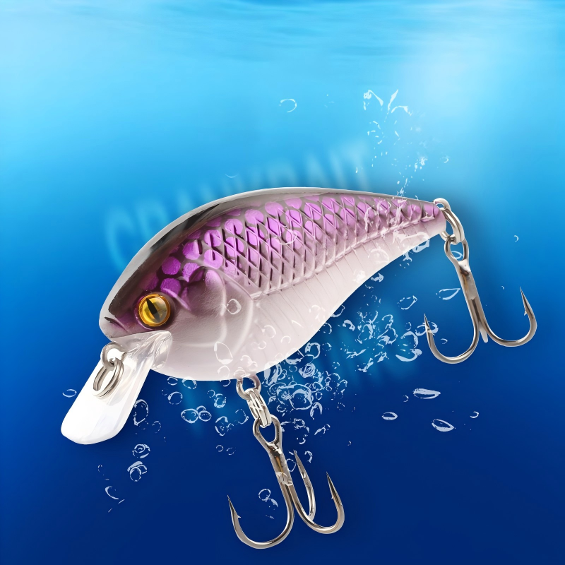 Cheery Factory Wholesale Short Lip Crankbait Floating Bionic Hard Fishing Lure Wobbler Fishing Tackle for Zander Pike 60mm/12g – Crankbait – view 3