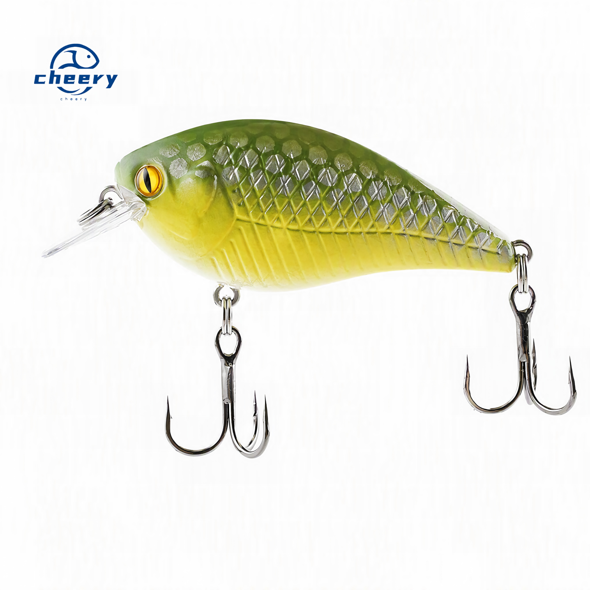 Cheery Factory Wholesale Short Lip Crankbait Floating Bionic Hard Fishing Lure Wobbler Fishing Tackle for Zander Pike 60mm/12g – Crankbait – view 1
