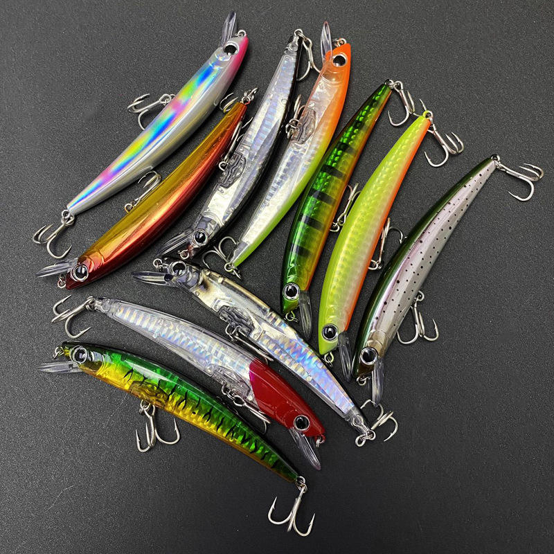 Cheery Lure 11cm/14g Floating Minnow Artificial Hard Bait Stainless Steel Hooks Sea Fishing Long Distance Throwing Bionic Marlin – Minnow – view 4