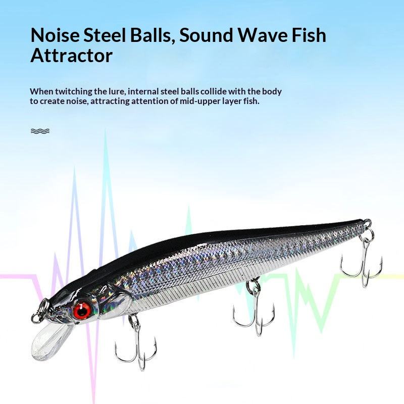 Cheery 14cm 22g Stainless Steel Long-Throwing Bionic Sea Bass Killer Lure Saltwater Fish Large Minnow Artificial Hard Bait Ball – Minnow – view 5