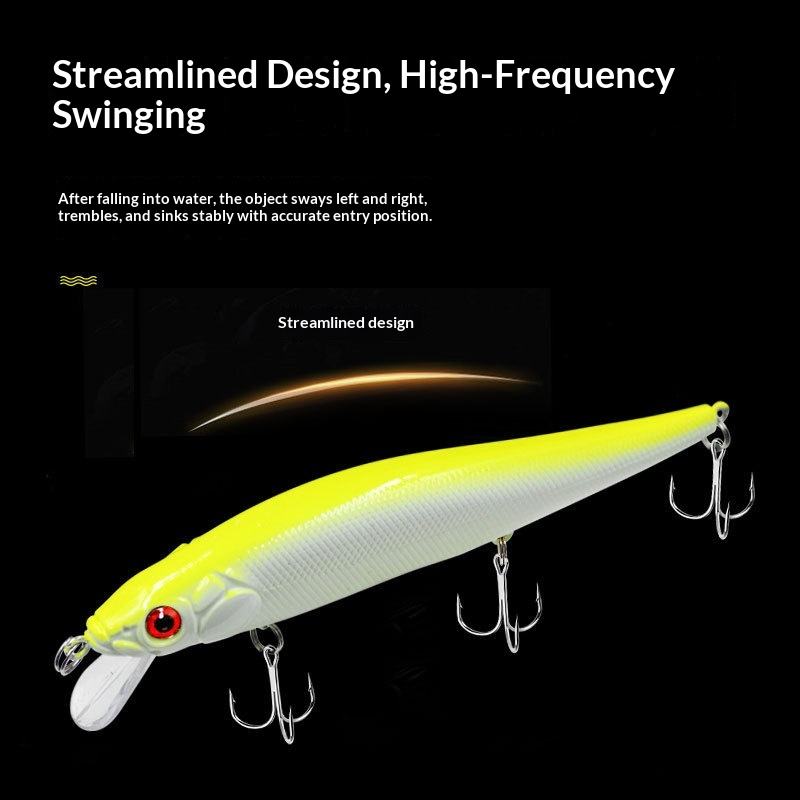 Cheery 14cm 22g Stainless Steel Long-Throwing Bionic Sea Bass Killer Lure Saltwater Fish Large Minnow Artificial Hard Bait Ball – Minnow – view 3