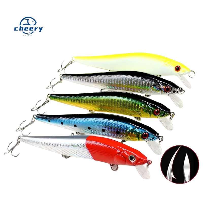 Cheery 14cm 22g Stainless Steel Long-Throwing Bionic Sea Bass Killer Lure Saltwater Fish Large Minnow Artificial Hard Bait Ball – Minnow – view 1