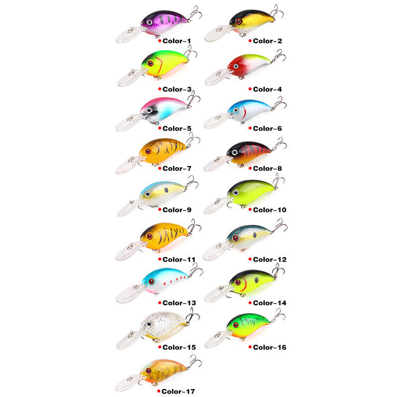 Cheery Hot Sale 10cm 14g Artificial Hard Plastic Crankbait Deep Diving Wobbler Fishing Lures for Carp Hooks Long Tongue Board – Crankbait – view 5