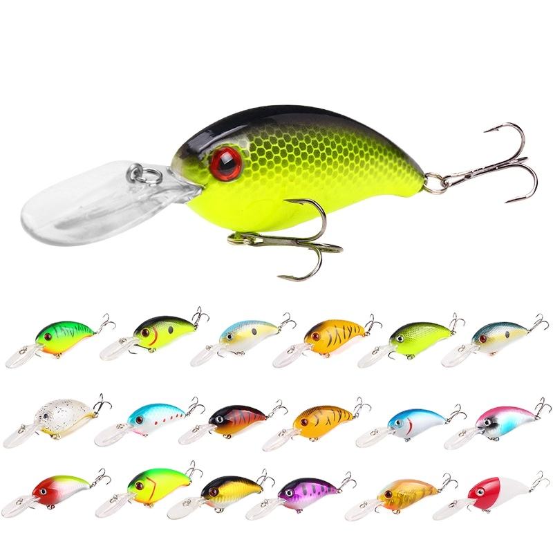 Cheery Hot Sale 10cm 14g Artificial Hard Plastic Crankbait Deep Diving Wobbler Fishing Lures for Carp Hooks Long Tongue Board – Crankbait – view 4