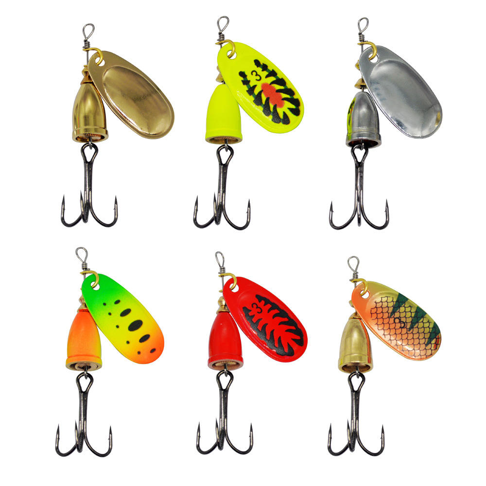 Cheery High Quality 8g 7colors Wholesale Manufacturers Bionic Spoon Fish Lure Brass Sinker Spinner Bait Treble Hooks Trout – Spoon & Spinner – view 4