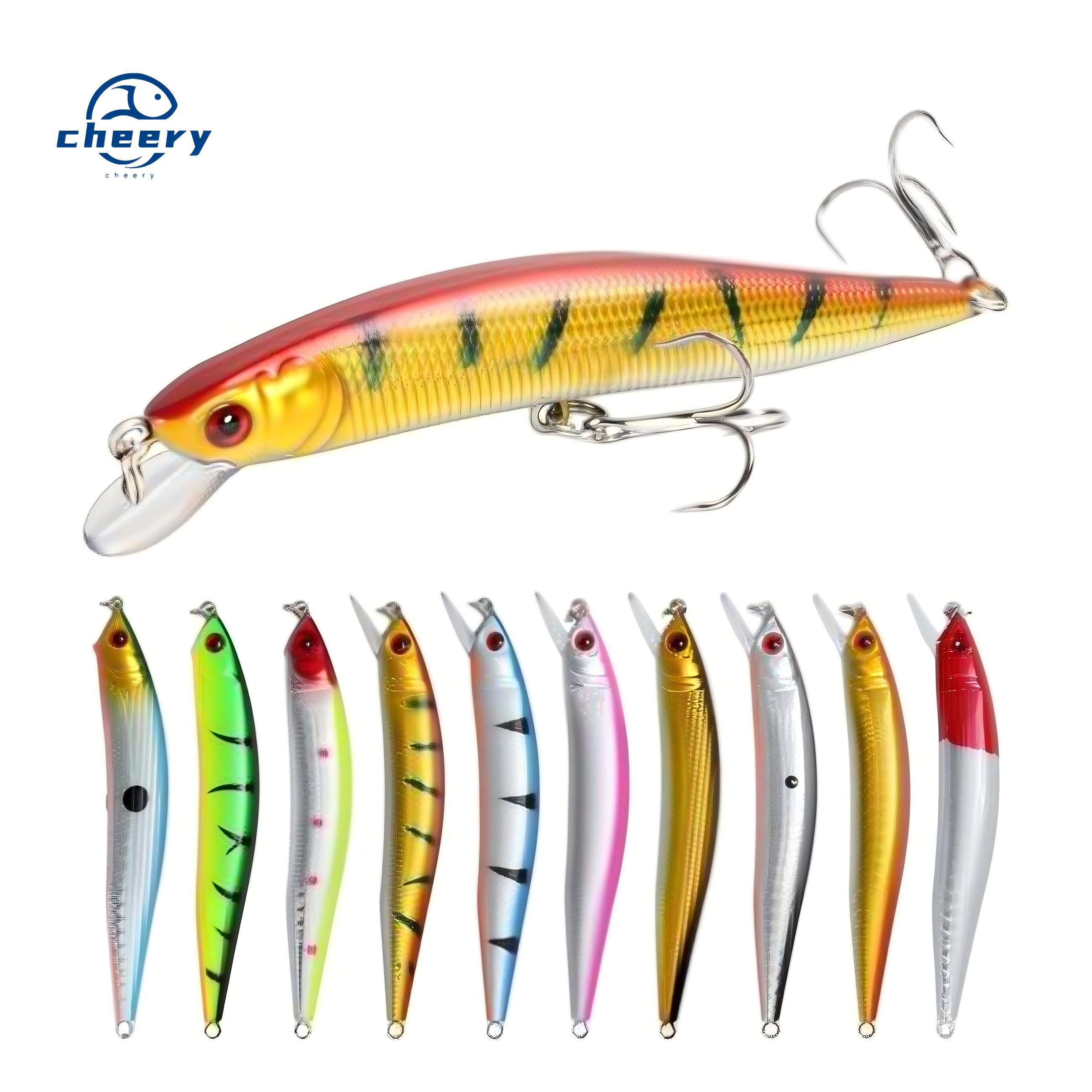 Cheery Fishing Lure 8.3g/100mm Topwater Minnow Live & Artificial Hard Bait for Lake Stream River Ocean Outdoor Fishing – Minnow – view 1
