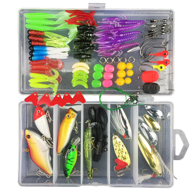 Cheery Wonderful Artificial Minnow Live Bait Fishing Lure Set Metal Float for Pike Saltwater Fish Ocean River Lake Unprinted PP – Other Hard Lure – view 4