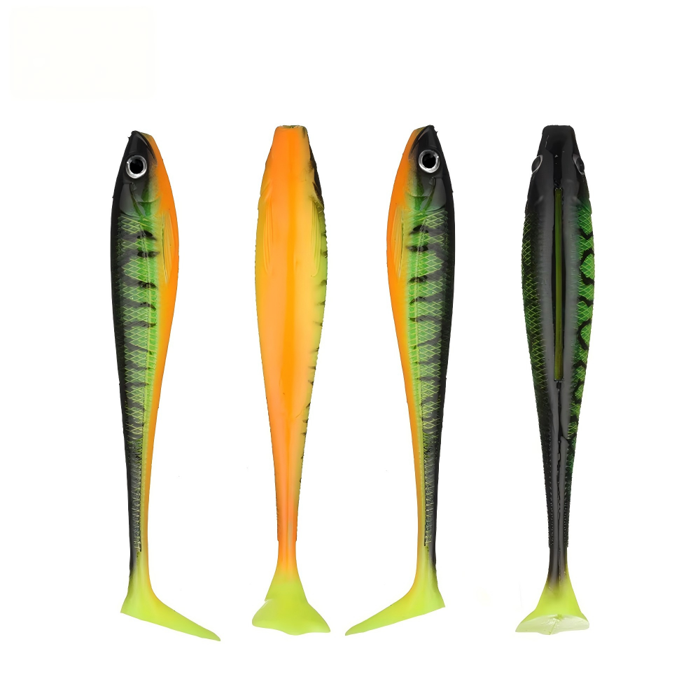 Cheery 9cm 6g Silicone Paddle Tail Soft Plastic Fishing Shad Lure 7pcs/Bag for Ocean Boat River & Lake Fishing – Worms & Grubs – view 3