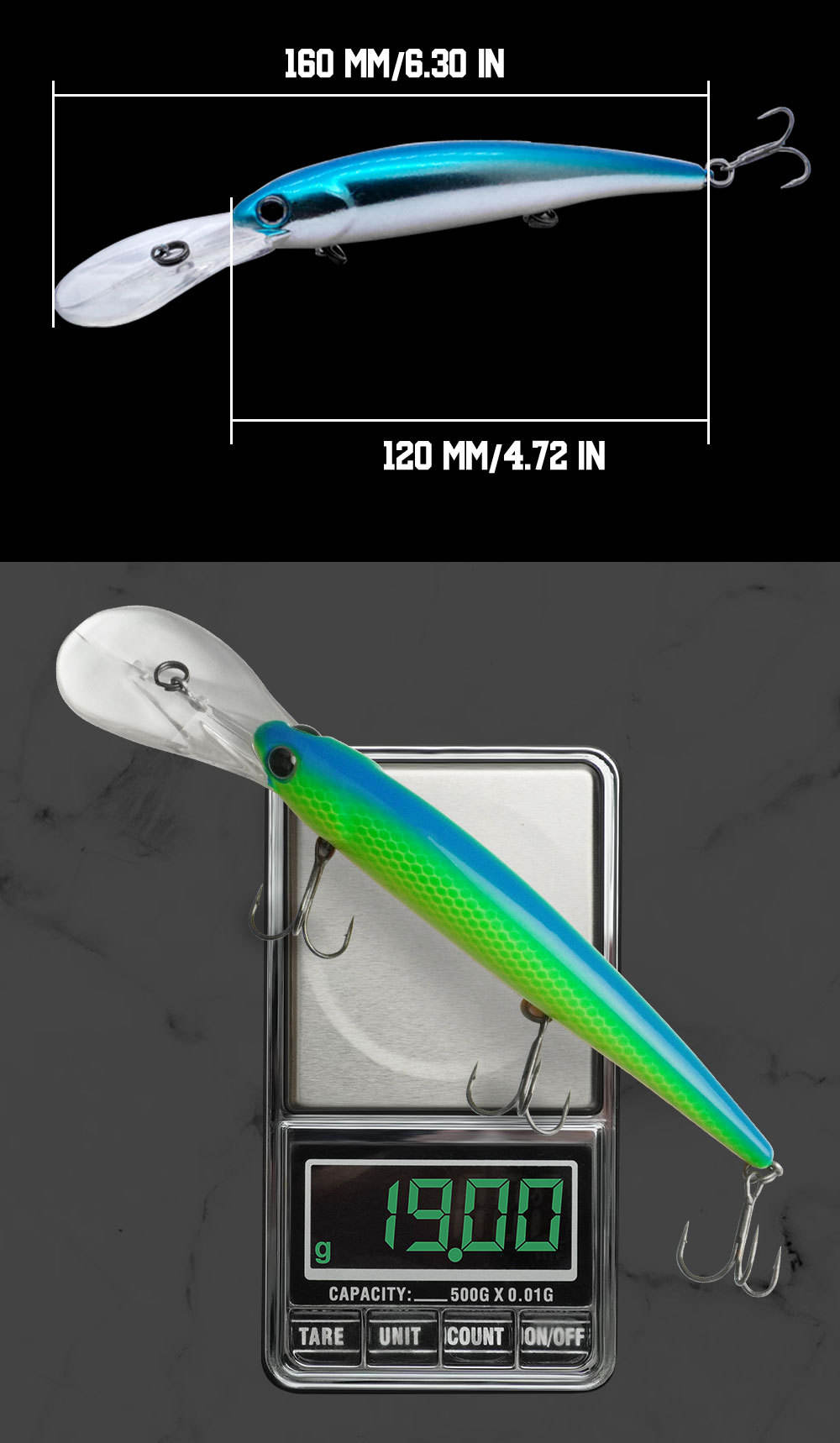 Cheery 20-Color Deep Cornea Trolling Lure 125mm 19g Floating Crankbait for Saltwater Fish Marlin Pike Fishing Excellent – Minnow – view 3