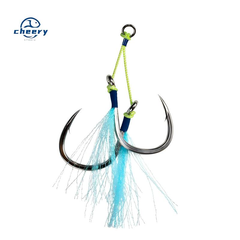 Cheery Super Strong Stainless Steel Jigging Assist Hook for Fly & Trolling Fishing Deep Sea Big Game Shark Marlin Bottom Fishing – Fishhook – view 1
