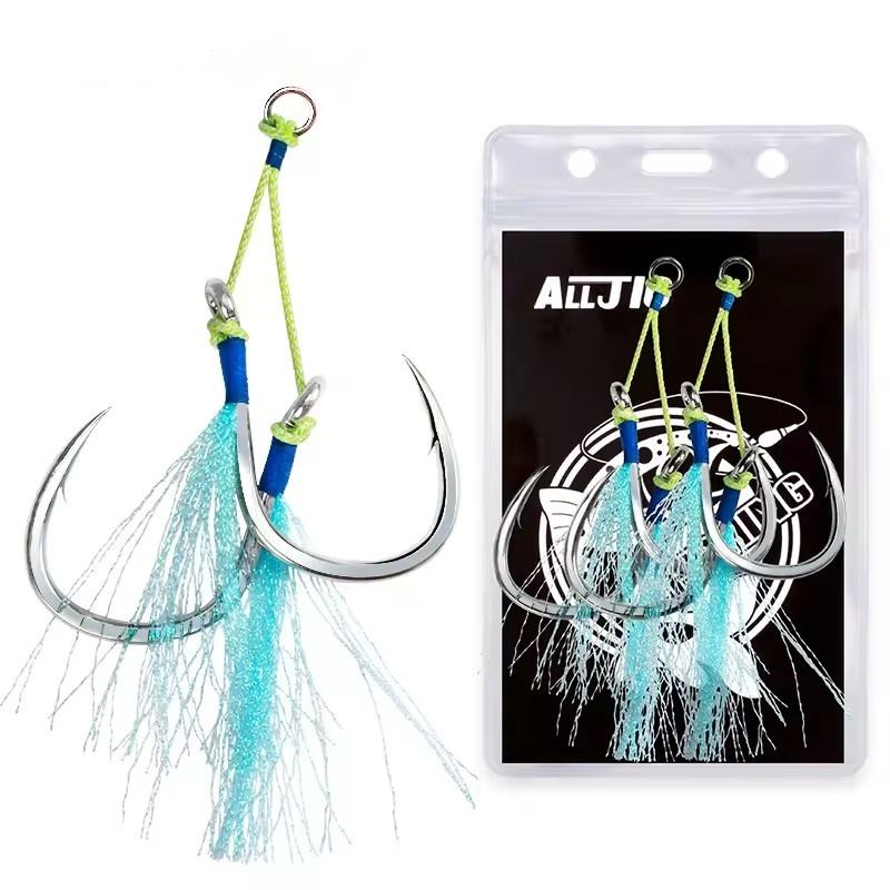 Cheery Super Strong Stainless Steel Jigging Assist Hook for Fly & Trolling Fishing Deep Sea Big Game Shark Marlin Bottom Fishing – Fishhook – view 5
