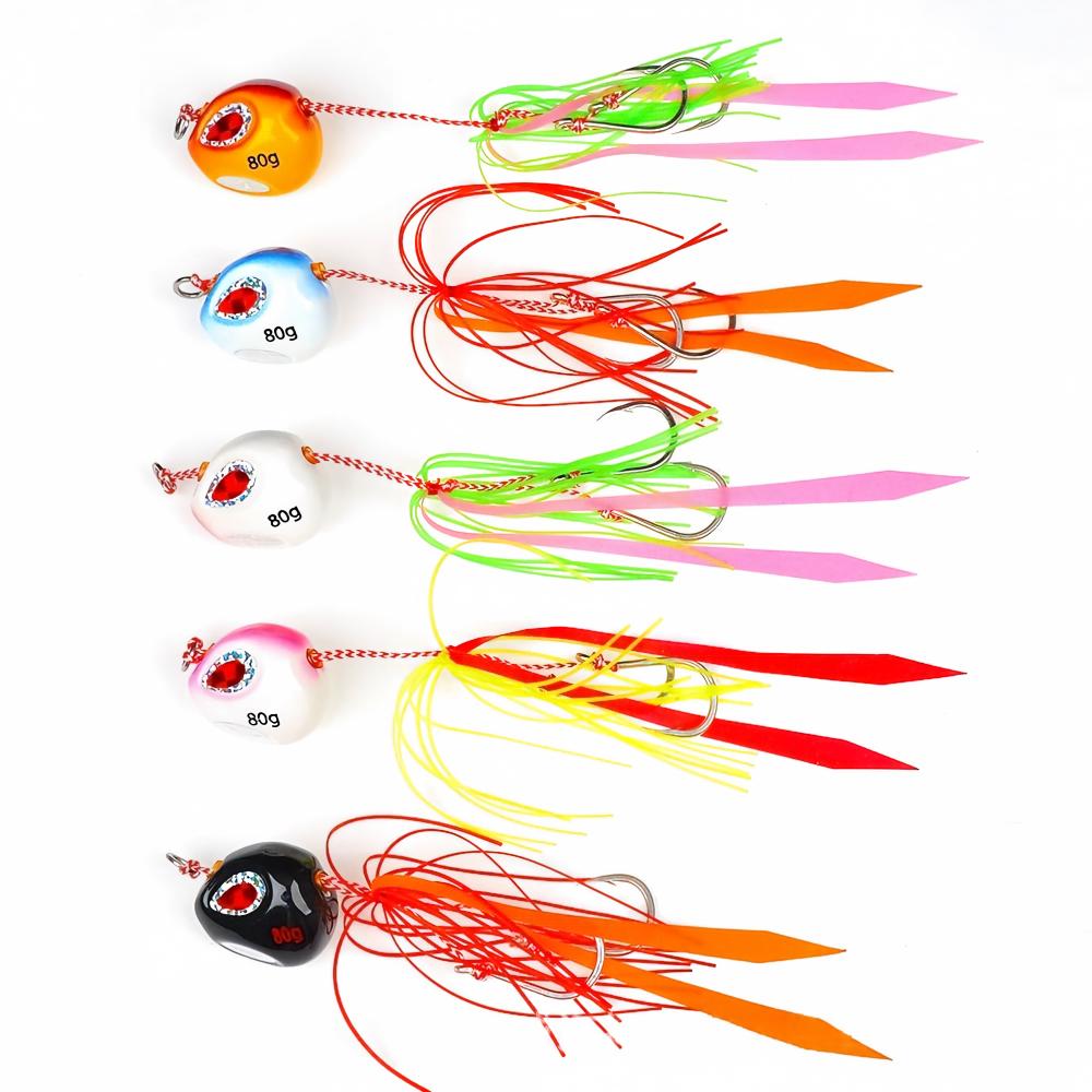 Cheery Alien Yan Yue 60200g Glow-in-the-Dark Lure Jig-Head Lead Bait for Zander Salmon Saltwater Sea Boat Fishing Beard-Style – Other Hard Lure – view 4