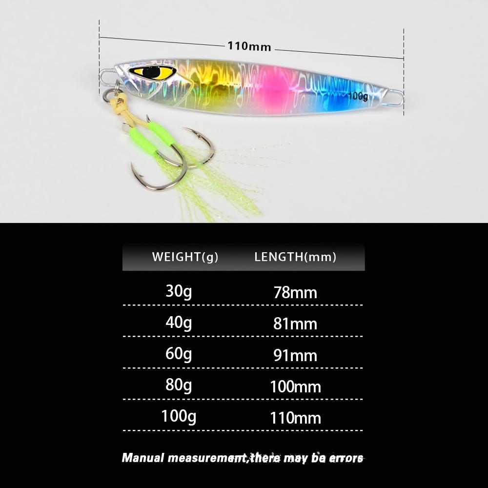 CHEERY Hot-selling New Arrival Laser-designed 30-100g Sea-fishing Lures Mackerel Hairtail; Long-cast Artificial Hard Bait Metal – Metal Jig – view 3