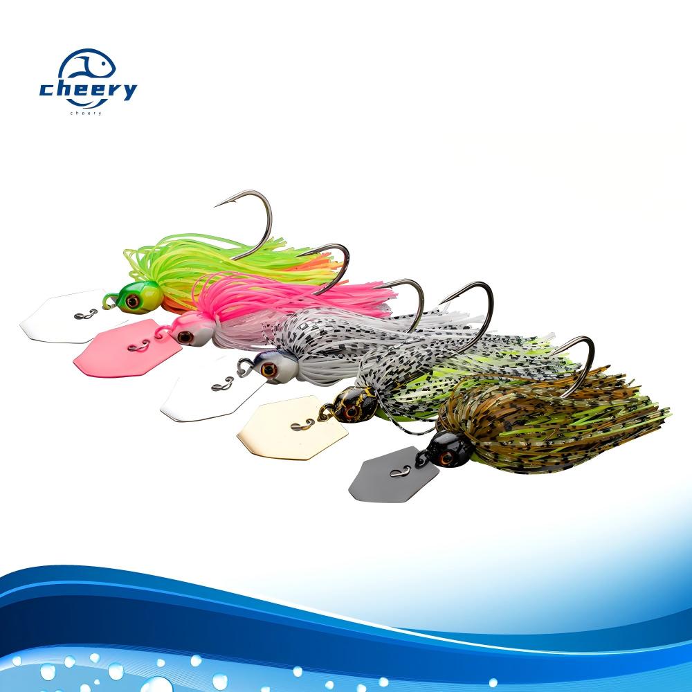 CHEERY Bearded Man Splash Guard Weed-defying 7g/9g/11g Artificial Metal Lure Spinning Spinnerbait JIG Soft Bait – Spoon & Spinner – view 1
