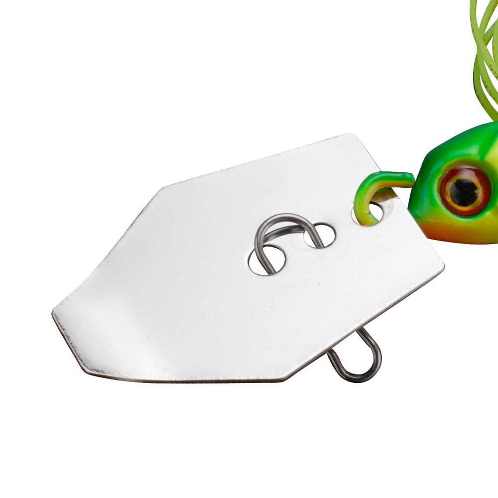 CHEERY Bearded Man Splash Guard Weed-defying 7g/9g/11g Artificial Metal Lure Spinning Spinnerbait JIG Soft Bait – Spoon & Spinner – view 3